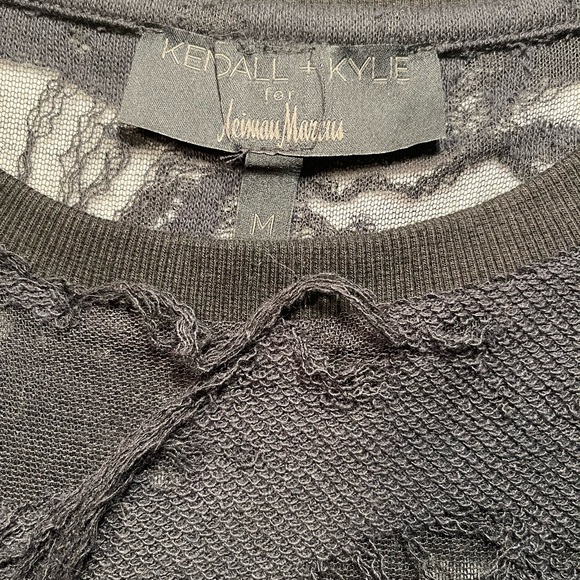 Kendall + Kylie Distressed Oversized Tunic Sweater - Picture 4 of 4